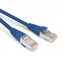 Патч-корд SF/UTP 4 пары, Кат.5е, 2хRJ45, 2м, синий, LSZH, Hyperline PC-LPM-SFTP-RJ45-RJ45-C5e-2M-LSZH-BL