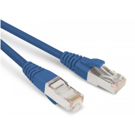 Патч-корд SF/UTP 4 пары, Кат.5е, 2хRJ45, 10м, синий, LSZH, Hyperline PC-LPM-SFTP-RJ45-RJ45-C5e-10M-LSZH-BL