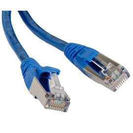 Патч-корд FTP 4 пары, Кат.5e, 2хRJ45, 20м, синий, LSZH, Hyperline PC-LPM-STP-RJ45-RJ45-C5e-20M-LSZH-BL