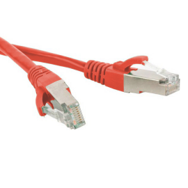 Патч-корд SF/UTP 4 пары, Кат.6, 2хRJ45, 6м, красный, LSZH, Hyperline PC-LPM-SFTP-RJ45-RJ45-C6-6M-LSZH-RD