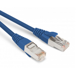 Патч-корд SF/UTP 4 пары, Кат.5е, 2хRJ45, 5м, синий, LSZH, Hyperline PC-LPM-SFTP-RJ45-RJ45-C5e-5M-LSZH-BL