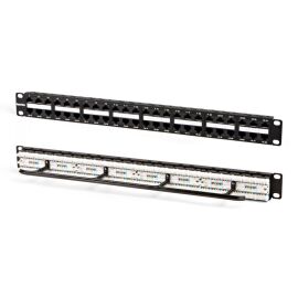 Патч-панель 1U, 19", 48хRJ45, кат.5е, Dual IDC, Hyperline PPHD-19-48-8P8C-C5e-110D