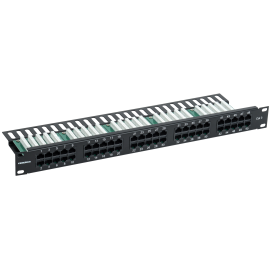 Патч-панель 1U, 19", 50хRJ45, кат.3, Krone, GENERICA PP50-1UC03U-K05-G 