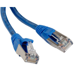 Патч-корд FTP 4 пары, Кат.6, 2хRJ45, 10м, синий, LSZH, Hyperline PC-LPM-STP-RJ45-RJ45-C6-10M-LSZH-BL