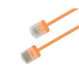 Патч-корд UTP 4 пары, Кат.6, 2хRJ45, 1м, оранжевый, LSZH, Hyperline PC-LPU-UTP-RJ45-RJ45-C6-1M-LSZH-OR