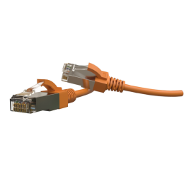 Патч-корд S/FTP 4 пары, Кат.6, 2хRJ45, 3м, оранжевый, LSZH, Hyperline PC-LPT-SFTP-RJ45-RJ45-C6-3M-LSZH-OR