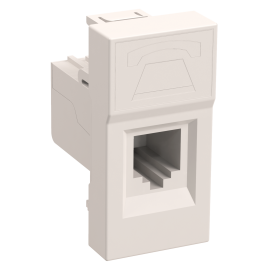 Розетка RJ-45 UTP кат.5e (на 1 модуль) ПРАЙМЕР бел, IEK CKK-40D-RI1-K01