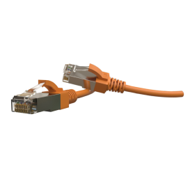 Патч-корд S/FTP 4 пары, Кат.6, 2хRJ45, 5м, оранжевый, LSZH, Hyperline PC-LPT-SFTP-RJ45-RJ45-C6-5M-LSZH-OR