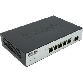 Коммутатор управляемый D-Link 5 портов 10/100/1000BASE-TX и 1 порт 100/1000 SFP, DGS-1100-06/ME/A1B