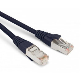 Патч-корд SF/UTP 4 пары, Кат.5е, 2хRJ45, 15м, черный, LSZH, Hyperline PC-LPM-SFTP-RJ45-RJ45-C5e-15M-LSZH-BK