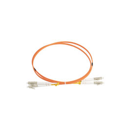 Шнур оптический LC/PC-LC/PC, MM 50/125, 1м, Duplex, оранж., Hyperline FC-D2-50-LC/PR-LC/PR-H-1M-LSZH-OR