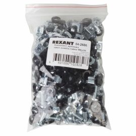 Комплект крепежа винт+шайба+гайка M6x16. REXANT 04-2686