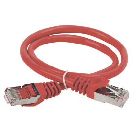 Патч-корд FTP 4 пары, Кат.5е, 2хRJ45, 1м, красный, LSZH, ITK PC04-C5EFL-1M