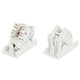 Розетка (вставка), 1 порт, RJ-45, 45х22,5мм, кат.5е, Hyperline SIP2K-C5E-M45-22.5