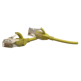 Патч-корд UTP 4 пары, Кат.6, 2хRJ45, 5м, желтый, LSZH, Hyperline PC-LPT-UTP-RJ45-RJ45-C6-5M-LSZH-YL