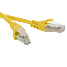 Патч-корд SF/UTP 4 пары, Кат.6, 2хRJ45, 3м, желтый, LSZH, Hyperline PC-LPM-SFTP-RJ45-RJ45-C6-3M-LSZH-YL