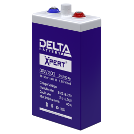 Батарея аккумуляторная DELTA OPzV 200, Xpert (2В, 200Ач)