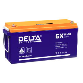 Батарея аккумуляторная DELTA GX 12-80, (12В, 80Ач)