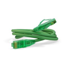 Патч-корд UTP 4 пары, Кат.6а, 2хRJ45, 10м, зеленый, LSZH, Hyperline PC-LPM-UTP-RJ45-RJ45-C6a-10M-LSZH-GN