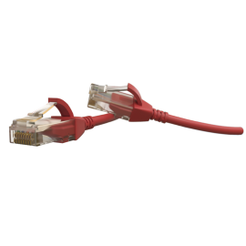 Патч-корд UTP 4 пары, Кат.6, 2хRJ45, 5м, красный, LSZH, Hyperline PC-LPT-UTP-RJ45-RJ45-C6-5M-LSZH-RD