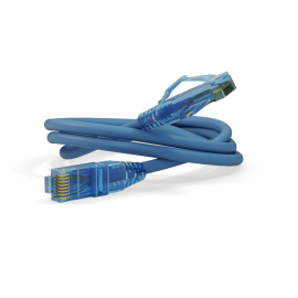 Патч-корд UTP 4 пары, Кат.6, 2хRJ45, 15м, синий, LSZH, Hyperline PC-LPM-UTP-RJ45-RJ45-C6-15M-LSZH-BL