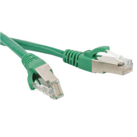 Патч-корд SF/UTP 4 пары, Кат.5е, 2хRJ45, 5м, зеленый, LSZH, Hyperline PC-LPM-SFTP-RJ45-RJ45-C5e-5M-LSZH-GN