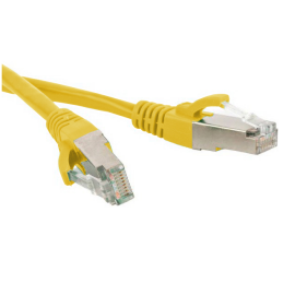 Патч-корд SF/UTP 4 пары, Кат.5е, 2хRJ45, 20м, желтый, LSZH, Hyperline PC-LPM-SFTP-RJ45-RJ45-C5e-20M-LSZH-YL