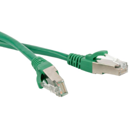 Патч-корд FTP 4 пары, Кат.6, 2хRJ45, 2м, зеленый, LSZH, Hyperline PC-LPM-STP-RJ45-RJ45-C6-2M-LSZH-GN