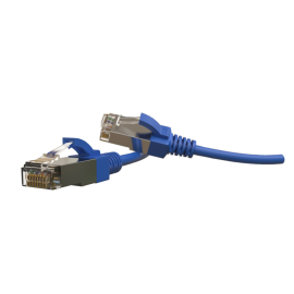 Патч-корд S/FTP 4 пары, Кат.6, 2хRJ45, 2м, синий, LSZH, Hyperline PC-LPT-SFTP-RJ45-RJ45-C6-2M-LSZH-BL