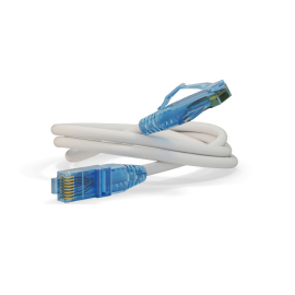 Патч-корд UTP 4 пары, Кат.6, 2хRJ45, 15м, белый, LSZH, Hyperline PC-LPM-UTP-RJ45-RJ45-C6-15M-LSZH-WH