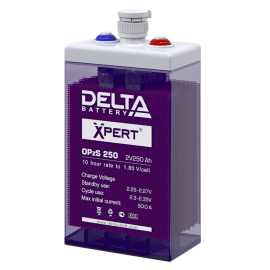 Батарея аккумуляторная DELTA OPzS 250, Xpert (2В, 250Ач)