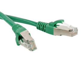 Патч-корд SF/UTP 4 пары, Кат.6, 2хRJ45, 7м, зеленый, LSZH, Hyperline PC-LPM-SFTP-RJ45-RJ45-C6-7M-LSZH-GN