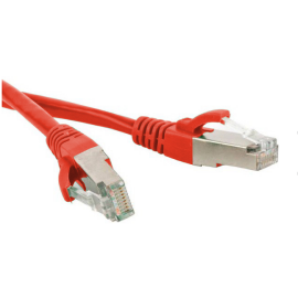 Патч-корд SF/UTP 4 пары, Кат.5е, 2хRJ45, 5м, красный, LSZH, Hyperline PC-LPM-SFTP-RJ45-RJ45-C5e-6M-LSZH-RD