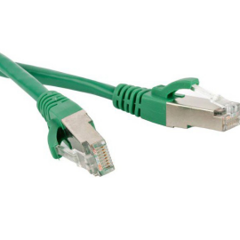 Патч-корд SF/UTP 4 пары, Кат.6, 2хRJ45, 9м, зеленый, LSZH, Hyperline PC-LPM-SFTP-RJ45-RJ45-C6-9M-LSZH-GN