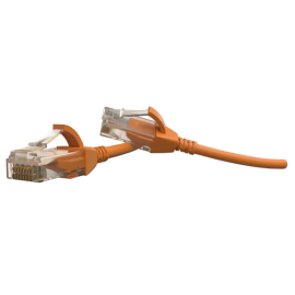 Патч-корд UTP 4 пары, Кат.6, 2хRJ45, 5м, оранжевый, LSZH, Hyperline PC-LPT-UTP-RJ45-RJ45-C6-5M-LSZH-OR