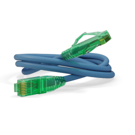 Патч-корд UTP 4 пары, Кат.6а, 2хRJ45, 0,5м, синий, LSZH, Hyperline PC-LPM-UTP-RJ45-RJ45-C6a-0.5M-LSZH-BL