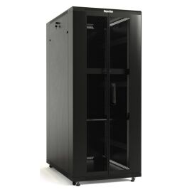 Шкаф напольный 19", 42U, 2055х800х1200мм, двери распаш. перф., черн., Hyperline TTB-4282-DD-RAL9004