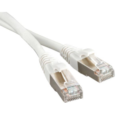 Патч-корд FTP 4 пары, Кат.6, 2хRJ45, 1,5м, белый, LSZH, Hyperline PC-LPM-STP-RJ45-RJ45-C6-1.5M-LSZH-WH