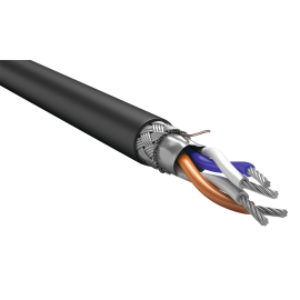 Кабель интерфейсный RS-485 2х2х0,6, нг(А)-HF, черный, 200м, ITK RC3-RS485-02-SF-2209