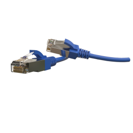 Патч-корд S/FTP 4 пары, Кат.6, 2хRJ45, 1,5м, синий, LSZH, Hyperline PC-LPT-SFTP-RJ45-RJ45-C6-1.5M-LSZH-BL