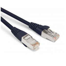 Патч-корд SF/UT 4 пары, Кат.5е, 2хRJ45, 8м, черный, LSZH, Hyperline PC-LPM-SFTP-RJ45-RJ45-C5e-8M-LSZH-BK