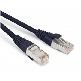 Патч-корд SF/UTP 4 пары, Кат.5е, 2хRJ45, 3м, черный, LSZH, Hyperline PC-LPM-SFTP-RJ45-RJ45-C5e-3M-LSZH-BK