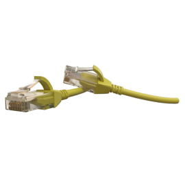 Патч-корд UTP 4 пары, Кат.6, 2хRJ45, 3м, желтый, LSZH, Hyperline PC-LPT-UTP-RJ45-RJ45-C6-3M-LSZH-YL