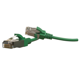 Патч-корд S/FTP 4 пары, Кат.6, 2хRJ45, 1,5м, зеленый, LSZH, Hyperline PC-LPT-SFTP-RJ45-RJ45-C6-1.5M-LSZH-GN