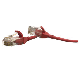 Патч-корд UTP 4 пары, Кат.6, 2хRJ45, 3м, красный, LSZH, Hyperline PC-LPT-UTP-RJ45-RJ45-C6-3M-LSZH-RD