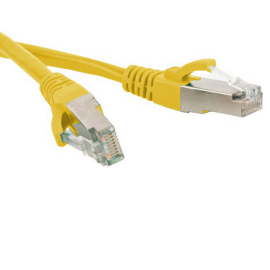 Патч-корд SF/UTP 4 пары, Кат.6, 2хRJ45, 15м, желтый, LSZH, Hyperline PC-LPM-SFTP-RJ45-RJ45-C6-15M-LSZH-YL