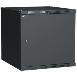 Шкаф настенный 19", 12U, 600х650мм, металл. дверь, черный, LINEA WE, ITK LWE5-12U67-MF