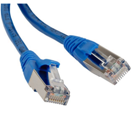 Патч-корд FTP 4 пары, Кат.6, 2хRJ45, 5м, синий, LSZH, Hyperline PC-LPM-STP-RJ45-RJ45-C6-5M-LSZH-BL