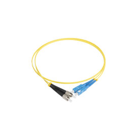 Шнур оптический FC/UPC-SC/UPC, SM, 1м, Duplex, Hyperline FC-D2-9-FC/UR-SC/UR-H-1M-LSZH-YL