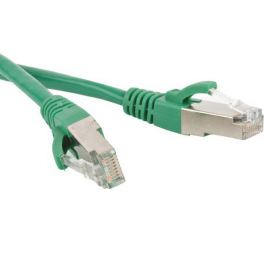 Патч-корд SF/UTP 4 пары, Кат.6, 2хRJ45, 5м, зеленый, LSZH, Hyperline PC-LPM-SFTP-RJ45-RJ45-C6-5M-LSZH-GN